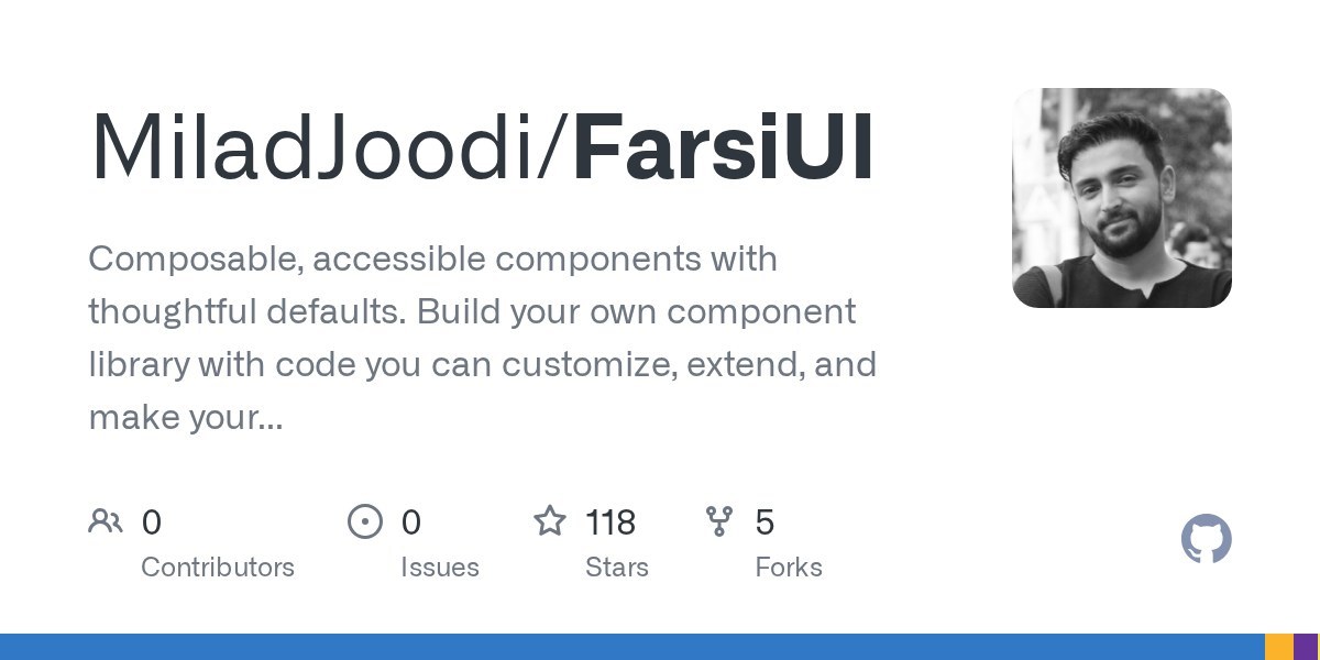 نمونهٔ خروجی: ساخت رابط کاربری فارسی با FarsiUI