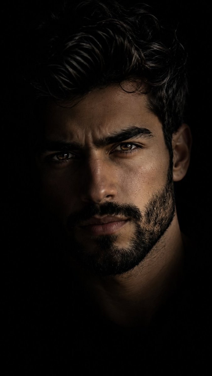 نمونهٔ خروجی: پرتره سینمایی تاریک و واقع‌گرایانه
