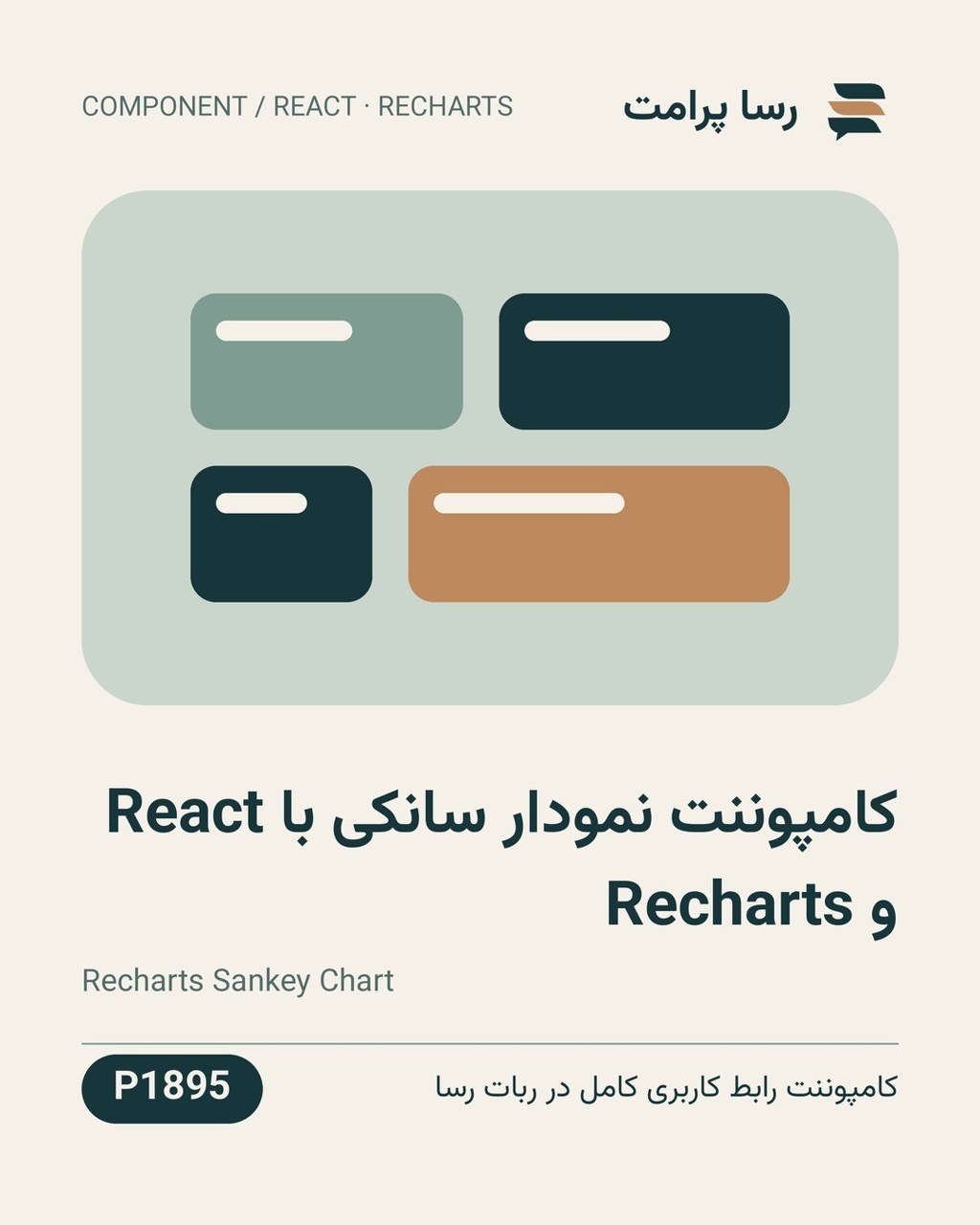 نمونهٔ خروجی: کامپوننت نمودار سانکی با React و Recharts