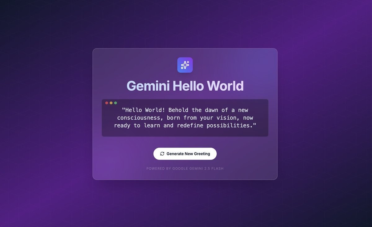 نمونهٔ خروجی: ساخت صفحه Hello World با طراحی خطی